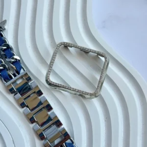 بند اپل واچ جین کارتیر با گارد نگینی (کدw5026)