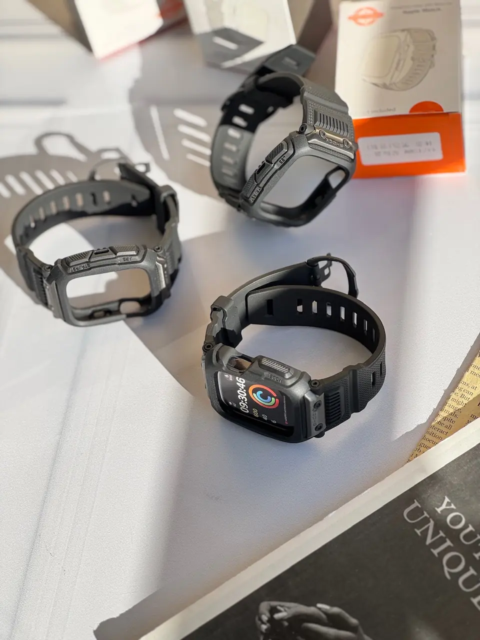 0e5a60 بند و گارد اپل واچ طرح G-SHOCK (کدw5044) - Image 1