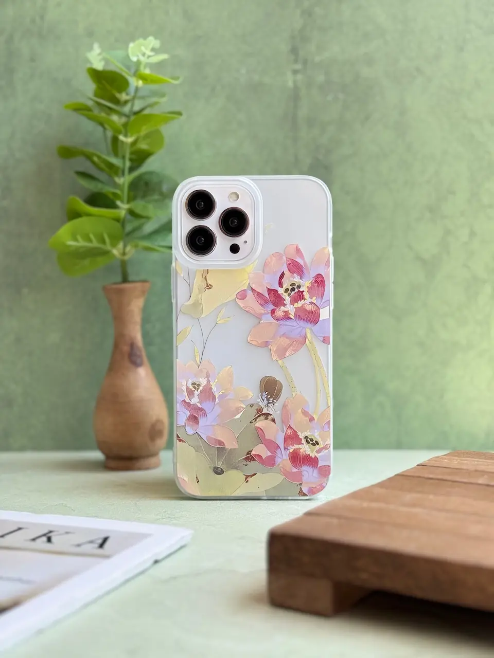 78bb98 قاب Lotus flowers گل نیلوفر (کدC2053) - Image 1