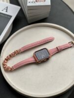 بند اپل واچ چرم کارتیر سانتوس همراه با گارد نگین دار (کدw5008) - Image 5