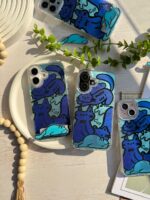 قاب Happy Blue Cat بدون استند (کدC1895)