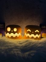 چراغ خواب طرح هالوین Jack-o'-lantern کدو تنبل (کدa0221) - Image 6