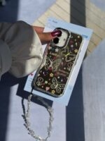 قاب نقاشی پروانه آینه ای با آویز آیفون (کدC2056)