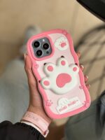 قاب پنجه سیلیکونی صورتی (کدC1615) - Image 4