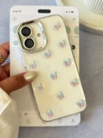 قاب پروانه رنگی زمینه شاینی (کدC2108) - Image 2