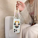 قاب پنگوئن بامزه با بند مچی دو قلاب (کدC1922) - Image 7