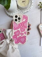 قاب قلب صورتی کبریتی (کدC2036) - Image 4