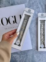 بند اپل واچ استیل پروانه نگین painted lady (کدw5062) - Image 3