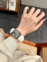 بند اپل واچ خز دار سفید (کدw5053) - Image 2