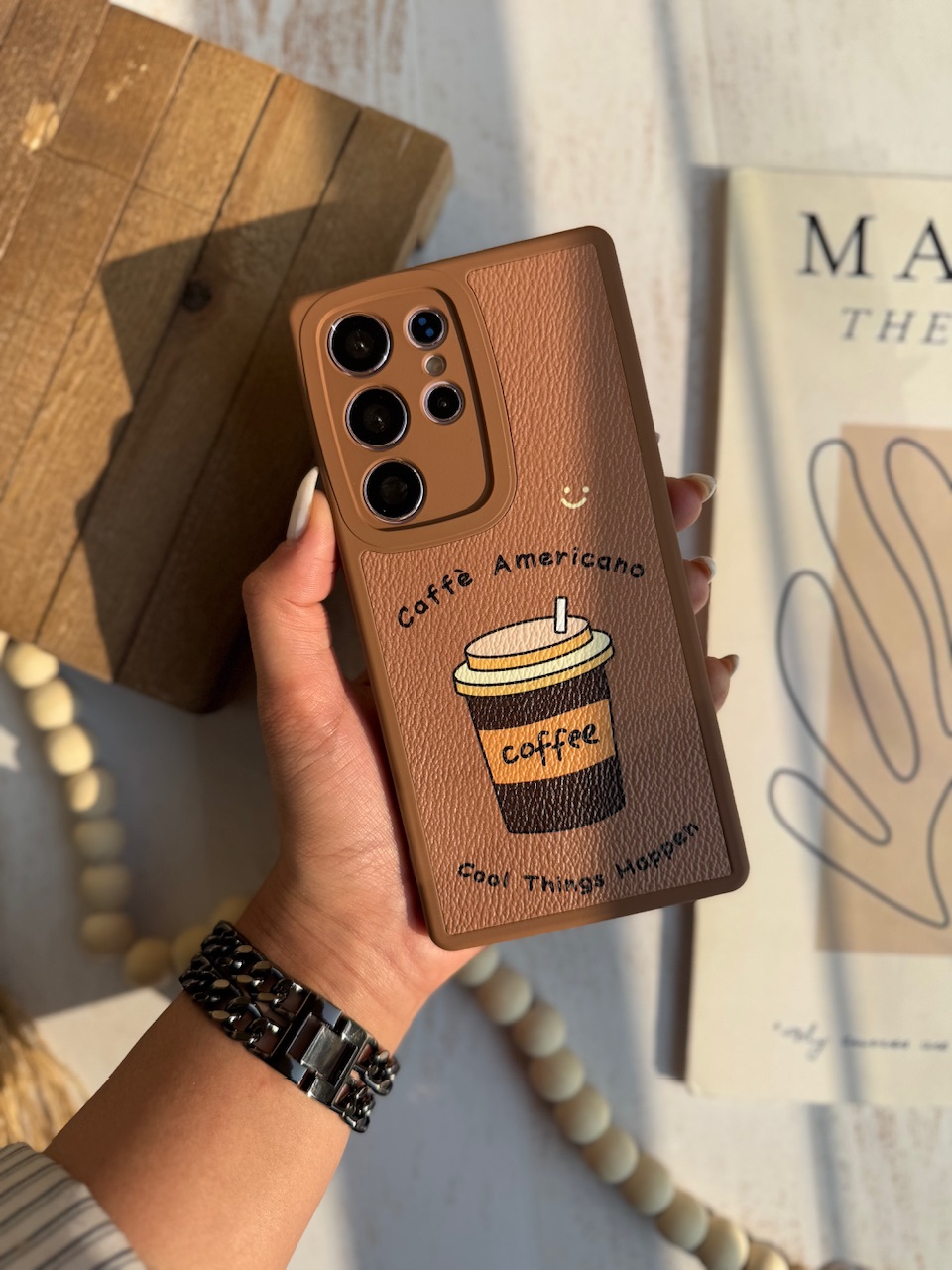 34188e.jpeg قاب Caffè americano آیفون ، سامسونگ ، شیائومی (کدC1934) - Image 1