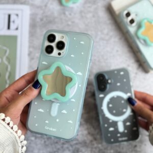 قاب ابر آبی با پاپ سوکت ستاره (کدC2037)