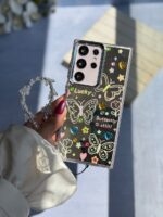 قاب نقاشی پروانه آینه ای با آویز سامسونگ و شیائومی (کدC2056) - Image 3