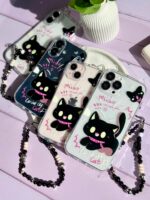 قاب گربه مشکی گوش دار با آویز (کدC2131) - Image 5