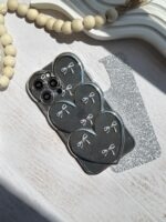 قاب قلبی اکلیلی پاپیونی نگین برجسته (کدC1823) - Image 4