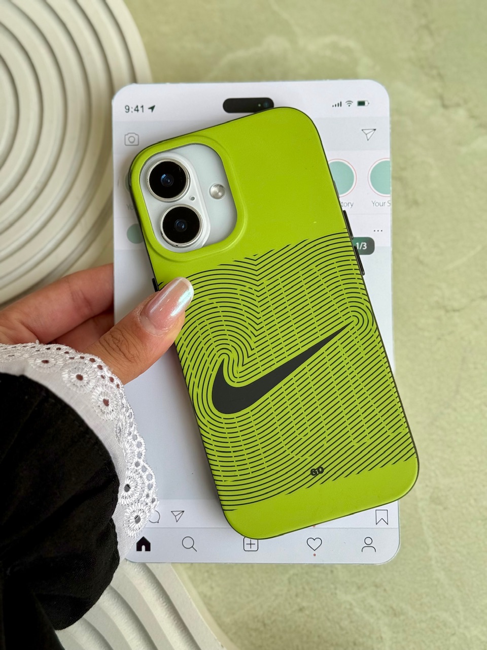 527465 قاب نایک اثر انگشت آیفون (کدC2163) - Image 1