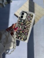 قاب نقاشی پروانه آینه ای با آویز آیفون (کدC2056) - Image 5