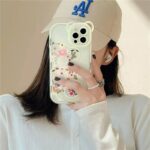 قاب خرس گلدار سفید با ایرپاد ست (کدc1020) - Image 5