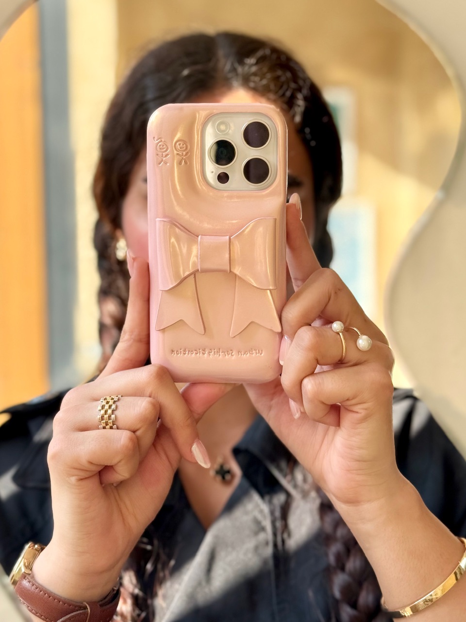 703824.jpeg قاب پینکی پاپیون (کدC2138) - Image 1