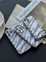 قاب پروانه ای چرمی موج دار (کدC1652) - Image 3