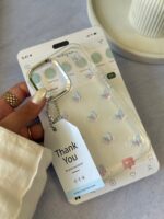 قاب پروانه رنگی زمینه شاینی (کدC2108)