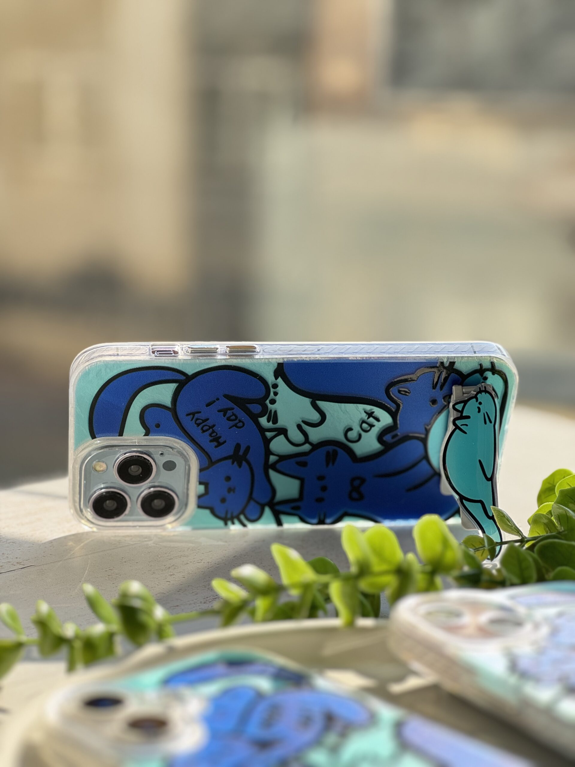 82d6a4.jpeg استند Happy Blue Cat (کدa0196) - Image 1