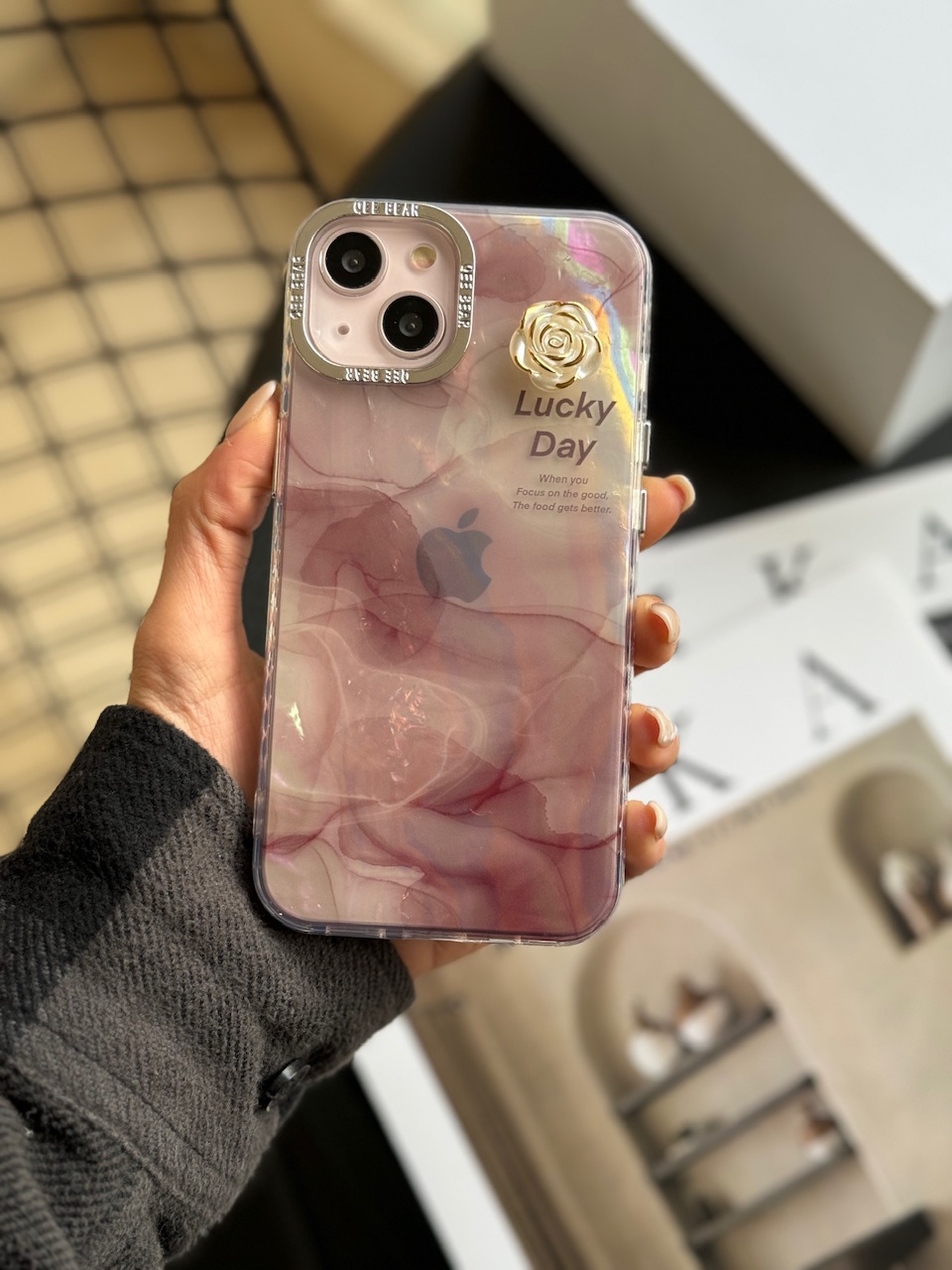 8737c7.jpeg قاب Lucky Day با گل برجسته (کدC1541) - Image 1