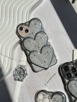 قاب قلبی اکلیلی پاپیونی نگین برجسته (کدC1823) - Image 5