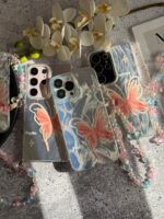 قاب پروانه رز فلای با آویز سامسونگ و شیائومی (کدC2148) - Image 5