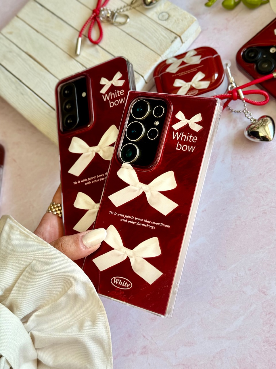 8f0f07.jpeg قاب چری white bow اندرویدی (کدC2095) - Image 1