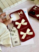 قاب چری white bow آیفون (کدC2095) - Image 3