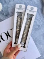 بند اپل واچ استیل پروانه نگین painted lady (کدw5062)