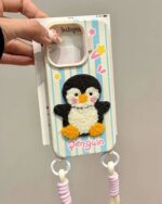 قاب پنگوئن بامزه با بند مچی دو قلاب (کدC1922) - Image 3