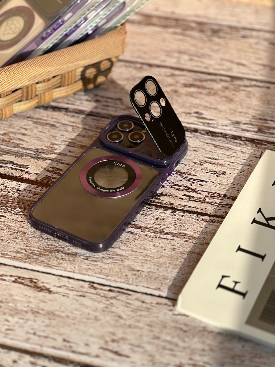 a9f0ce.jpeg قاب Purple Lens استند شو (کدC1446) - Image 1