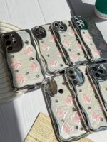 قاب کرومی پروانه و قلب صورتی آیفون و اندرویدی (کدC1825) - Image 8