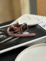 بند اپل واچ چرم کارتیر سانتوس همراه با گارد نگین دار (کدw5008) - Image 2