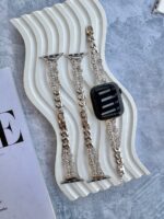 بند اپل واچ استیل پروانه نگین painted lady (کدw5062) - Image 6