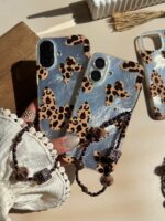 قاب پروانه با بال های پلنگی همراه با آویز (کدC2100) - Image 6