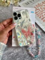 قاب پروانه رز فلای با آویز آیفون (کدC2147) - Image 2