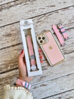 بند اپل واچ کبریتی صورتی قلبی (کدw5064) - Image 4