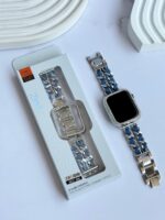 بند اپل واچ جین کارتیر با گارد نگینی (کدw5026) - Image 5