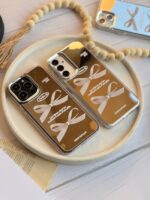 قاب Papillon آینه ای مروارید سفید (کدC1859) - Image 4