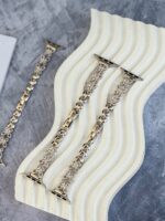 بند اپل واچ استیل پروانه نگین painted lady (کدw5062) - Image 4