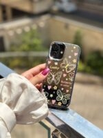 قاب نقاشی پروانه آینه ای با آویز آیفون (کدC2056) - Image 3