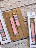 بند اپل واچ کبریتی صورتی قلبی (کدw5064) - Image 3