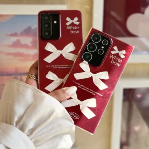 قاب چری white bow سامسونگ / شیائومی