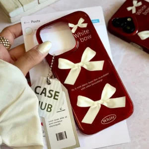 قاب آیفون چری white bow