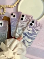 قاب آیفون Pinky Water | طرح موجی با رنگ ملایم - Image 3