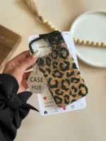 قاب آیفون Shiny leopard