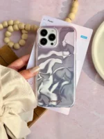 قاب آیفون Pinky Water | طرح موجی با رنگ ملایم - Image 2