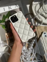 قاب لوزی با دو آویز مرواریدی بلند و کوتاه (کدC1397) - Image 4